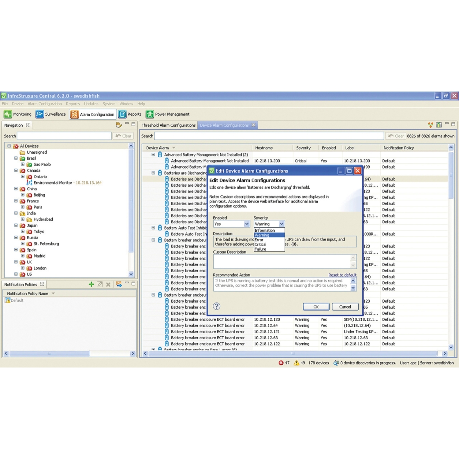 APC StruxureWare Data Center Expert 기본, ap9465