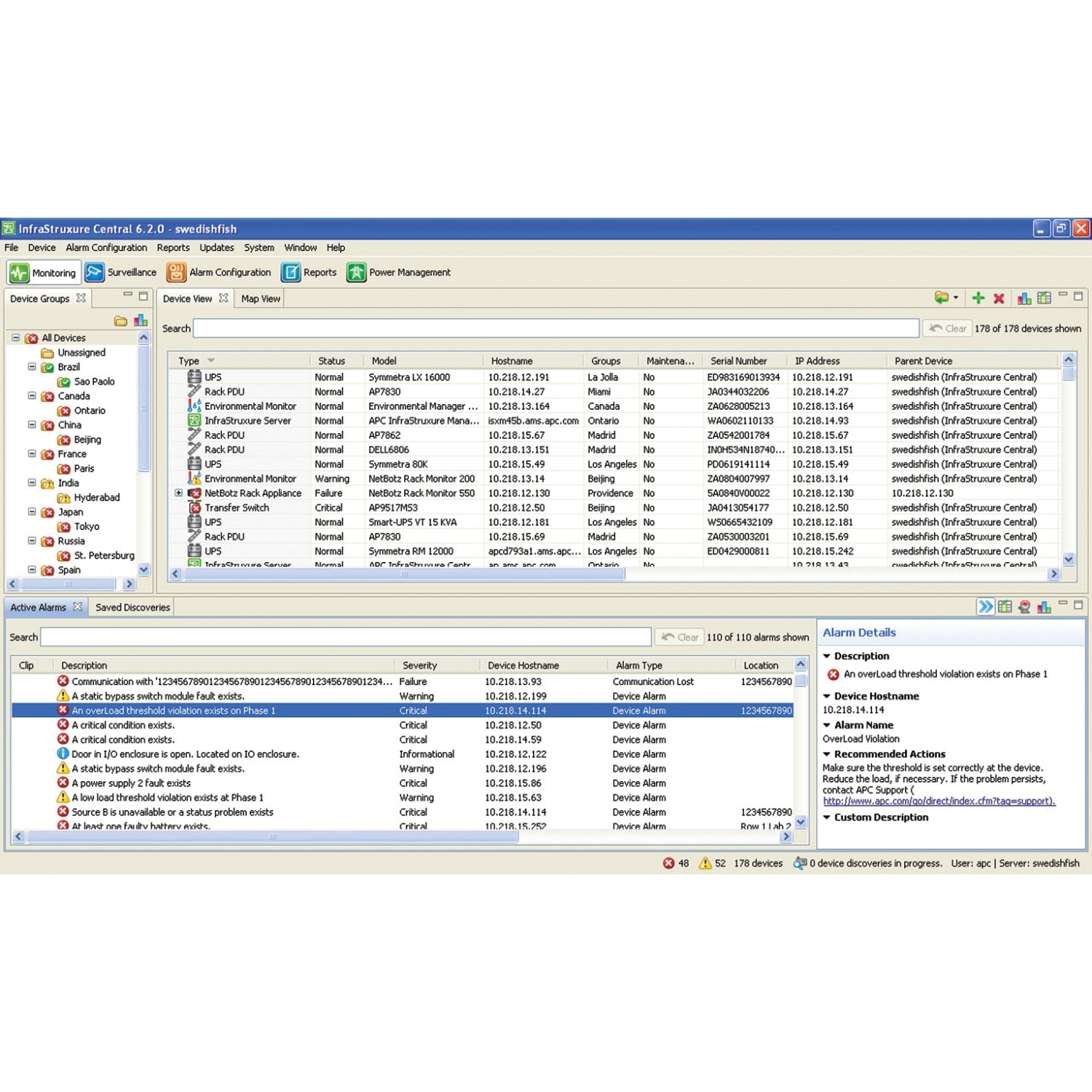 APC StruxureWare Data Center Expert 엔터프라이즈, ap9475