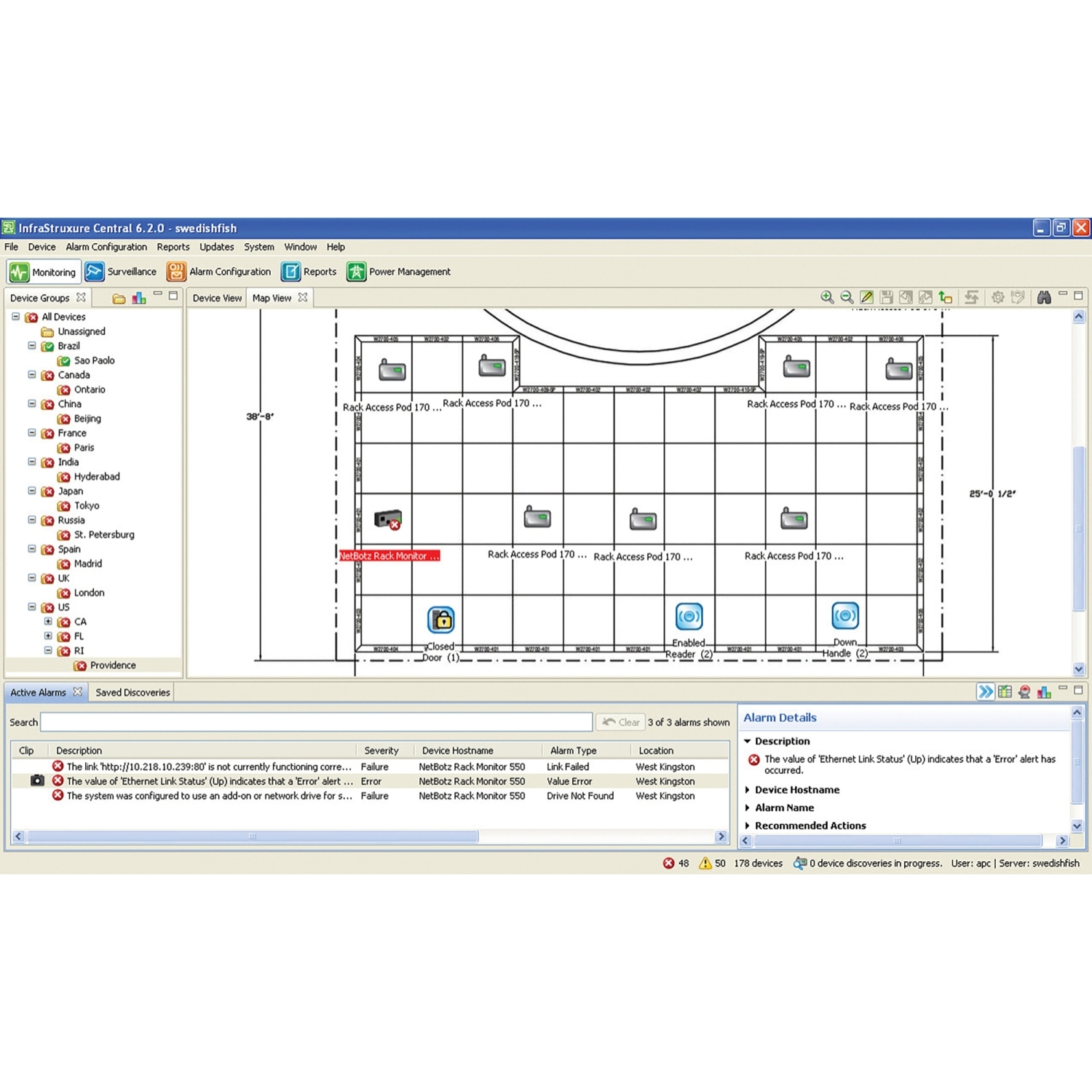 APC StruxureWare Data Center Expert 엔터프라이즈, ap9475