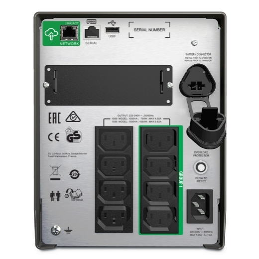 APC Smart UPS 1500VA Tower with Smart Connect, smt1500ic